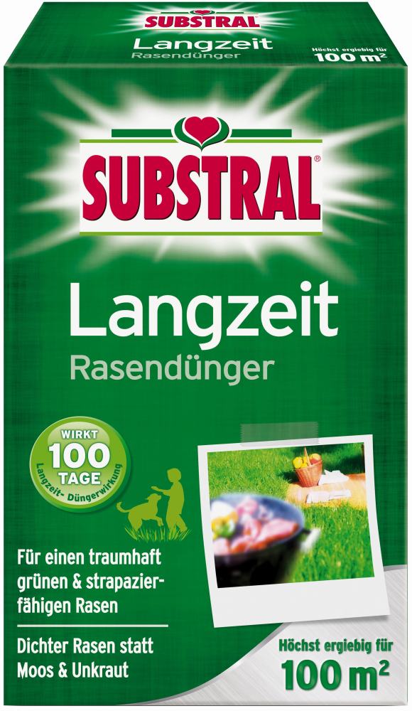 Substral Langzeit Rasendünger 100 m² 2 kg von Substral