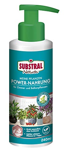 Substral Naturen Meine Pflanzen Power Nahrung, veganer Bio Universal Flüssigdünger, pumpen, gießen, fertig, 240ml, grün von Substral
