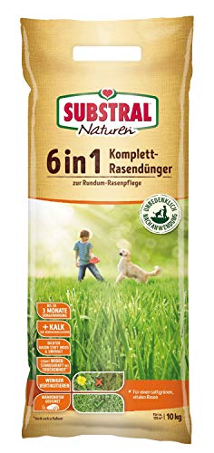 Substral Naturen 6in1 Komplett-Rasendünger - 10 kg für 135 m2 von Substral