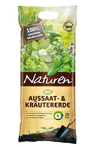 Substral Naturen Bio Aussaat-& Kräutererde, feine Spezialerde für Aussaaten, Pikieren und Stecklingsvermehrung, 20 Liter von Substral