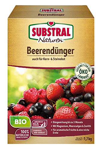 Substral Naturen Bio Beerendünger, für Beerenobst, Kern und Steinobst, 3 Monate Langzeitdünger 1,7 kg von Substral