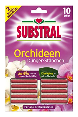 Substral Orchideen-Düngestäbchen, 10 St., mit Eisen-Plus und 2 Monate Langzeitwirkung von Substral