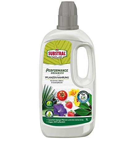 Substral Performance Organics Pflanzen Nahrung, Rein pflanzlicher Spezial-Flüssigdünger mit N-Max Formel, 1 Liter von Substral