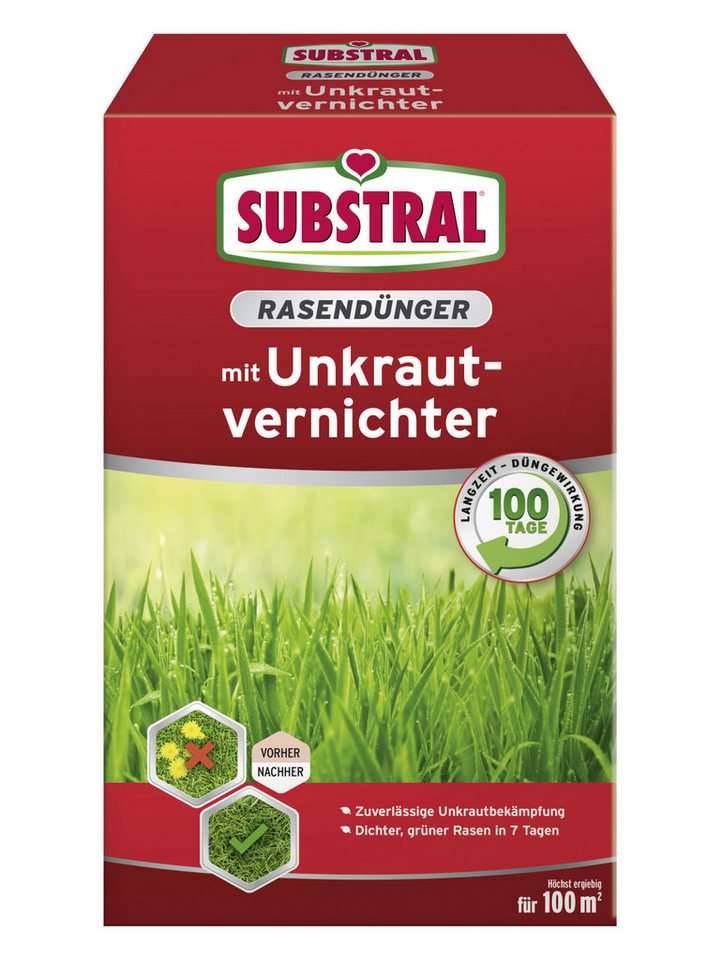 Substral Rasendünger Substral Rasendünger mit Unkrautvernichter für 100 von Substral