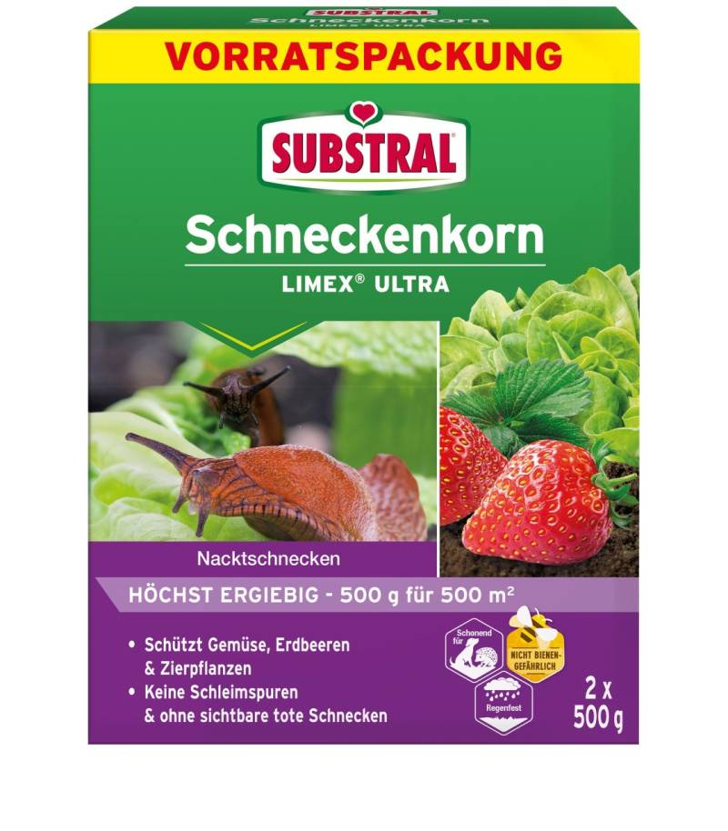 Substral Schneckenkorn Limex Ultra 2 x 500 g von Substral