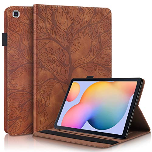 Succtop Hülle Galaxy T307 8,4 Zoll 2020 Schutzhülle PU Leder Taschehülle Flip Brieftasche Stand Tablet Hülle mit Kartenschlitz Stifthalter für Samsung Galaxy 2020 SM-T307 Braun von Succtop