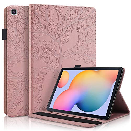 Succtop Hülle Galaxy T307 8,4 Zoll 2020 Schutzhülle PU Leder Taschehülle Flip Brieftasche Stand Tablet Hülle mit Kartenschlitz Stifthalter für Samsung Galaxy 2020 SM-T307 Roségold von Succtop