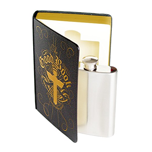 Suck UK 4 oz Stainless Steel Secret Hip Flask / 120ml Flachmann aus rostfreiem Edelstahl versteckt in "The Good Book" - Neuartige Geschenkidee und Getränkebehälter Suck UK 4 oz Stainless Steel Secret Hip Flask / 120ml Flachmann aus rostfreiem Edelstahl versteckt in "The Good Book" - Neuartige Geschenkidee und Getränkebehälter von SUCK UK