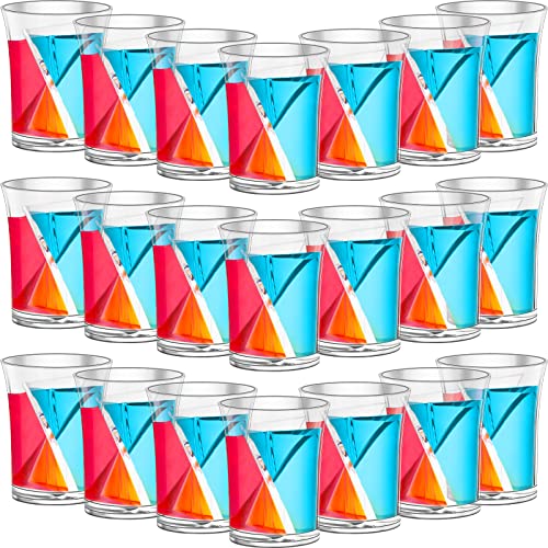 24 Stück geteilte Schnapsgläser, wiederverwendbar, transparenter Kunststoff, 57 ml, halbe Schnapsgläser, geteilte Becher für Bar, Alkohol, Junggesellinnenabschied 24 Stück geteilte Schnapsgläser, wiederverwendbar, transparenter Kunststoff, 57 ml, halbe Schnapsgläser, geteilte Becher für Bar, Alkohol, Junggesellinnenabschied von Suclain