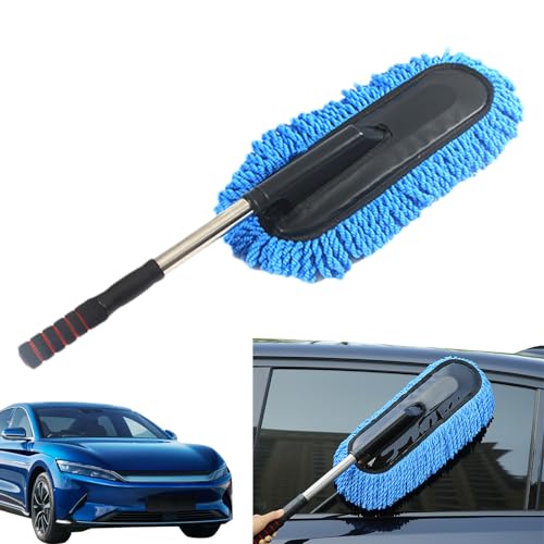 Auto-staubwedel-reinigungsbürste, Staubwedel Auto Aussen, Teleskop Waschbürste Mikrofaser, Autowaschbürste Mehrzweck-Mikrofaser Für Auto, Fahrrad, wohnmobils, Boot Oder Haus - Grau von Sucritude