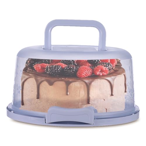 Kuchen Transportbox Rund, Torten Behälter Zum Transport, 10 Zoll Hohe Tortenglocke Mit Haube Und Tragegriff, Für Sicheren Transport Von Torten, Kuchen & Muffins – Kuchenbehälter Mit Klickverschluss Kuchen Transportbox Rund, Torten Behälter Zum Transport, 10 Zoll Hohe Tortenglocke Mit Haube Und Tragegriff, Für Sicheren Transport Von Torten, Kuchen & Muffins – Kuchenbehälter Mit Klickverschluss von Sucritude