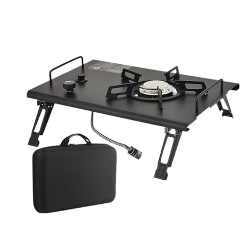 Sucritude Campingkocher,Outdoor Klappbarer Campingkocher Zum Kochen - Kochutensilien Wanderkocher Für Outdoor Tisch BBQ Grillen Garten Angeln RV Fest Tailgating Picknick von Sucritude