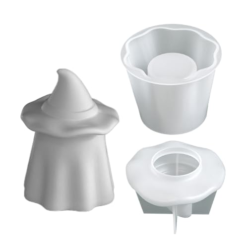 Sucritude Glas Silikonform,Aufbewahrungsdose Epoxidharz Form Mit Deckel | Wiederverwendbare Form Für Harzbehälter Süßigkeitendosen Halloween-Deko Schmuckorganizer von Sucritude