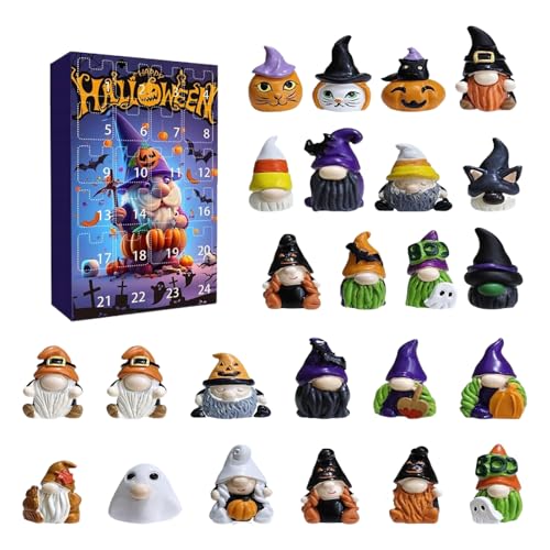 Sucritude Halloween Kalender 2025,24 Tage Wichtel Figur Adventskalender - Niedliche Deko Figur Für Wohnzimmer Schreibtisch Sucritude Halloween Kalender 2025,24 Tage Wichtel Figur Adventskalender - Niedliche Deko Figur Für Wohnzimmer Schreibtisch von Sucritude