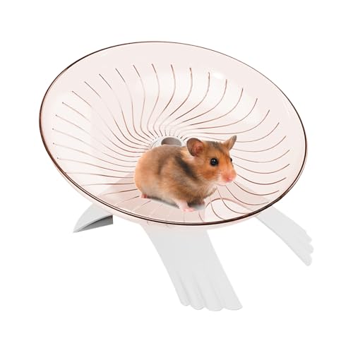 Sucritude Hamster Rad, Leises Hamsterrad, Käfigzubehör Fliegende Untertasse Laufspinner Für Mäuse Igel Hamster Und Andere Kleine Tiere von Sucritude