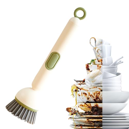 Sucritude Küchenbürsten für Geschirr - Rotierende Spülbürste Für Geschirr - Nachfüllbare Scheuerbürste als Reinigungswerkzeug für Spüle Flaschen Ritzen und Haushaltsgeschirrspülen Sucritude Küchenbürsten für Geschirr - Rotierende Spülbürste Für Geschirr - Nachfüllbare Scheuerbürste als Reinigungswerkzeug für Spüle Flaschen Ritzen und Haushaltsgeschirrspülen von Sucritude