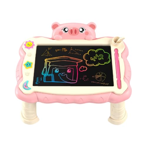 Sucritude LCD Schreibtafeln | Kinder Maltafel | Tragbare Kunstmaterialien Für Kinder, Wiederbeschreibbare LCD Schreibtafel Mit Ständer Für Handschriftübungen von Sucritude