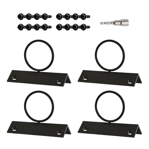 Sucritude Rope Support Holder | 4er-Set Seilhalter Befestigung | Einfache Montage Wandhalterung für Garten Terrasse Geländer von Sucritude