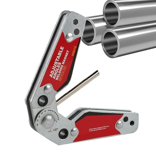Sucritude Schweißmagnete | Schwenkbarer Löt Halter Verstellbar 20°-200° - Robuste Umschaltbare Magnete Für Werkstatt Auto Werft Bau Garage Landwirtschaft Rohr Dachmontage von Sucritude