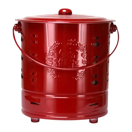 Sucritude Verbrennungsfässer Für Draußen - Edelstahl-Papiermülleimer Mit Deckel,Hitzebeständiges Brennfass Für Camping Bauernhof Balkon Abfall Holz Garten Kamin Feuerstellen Sucritude Verbrennungsfässer Für Draußen - Edelstahl-Papiermülleimer Mit Deckel,Hitzebeständiges Brennfass Für Camping Bauernhof Balkon Abfall Holz Garten Kamin Feuerstellen von Sucritude