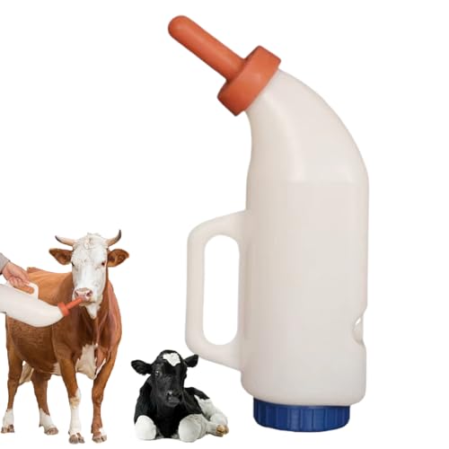 Sucritude Vieh -Getränkeflasche, Ziegenflaschen zum Füttern,Lammmilchflasche | Viehmilch füttern Pflegebehälter für Kälber und andere Junge Tiere von Sucritude
