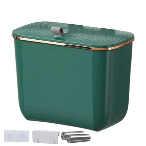 Sucritude Wandmontage Mülleimer | Küchenabfalleimer Mit Deckel,7 Liter Behälter Mit Beuteln Kompostkorb Platzsparender Mülleimer Montierbar - Für Arbeitsplatte Unter Spüle Schrank Sucritude Wandmontage Mülleimer | Küchenabfalleimer Mit Deckel,7 Liter Behälter Mit Beuteln Kompostkorb Platzsparender Mülleimer Montierbar - Für Arbeitsplatte Unter Spüle Schrank von Sucritude