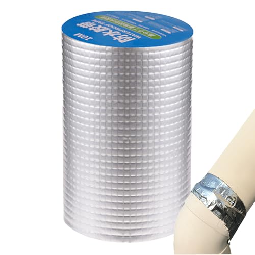 Sucritude Wasserdichtes Klebeband, Butylband - Starkes, wasserfestes Klebeband - Selbstklebendes, temperaturbeständiges Dichtungsband aus Aluminiumfolie für die Reparatur von Wohnmobilen, Glas- und Sucritude Wasserdichtes Klebeband, Butylband - Starkes, wasserfestes Klebeband - Selbstklebendes, temperaturbeständiges Dichtungsband aus Aluminiumfolie für die Reparatur von Wohnmobilen, Glas- und von Sucritude