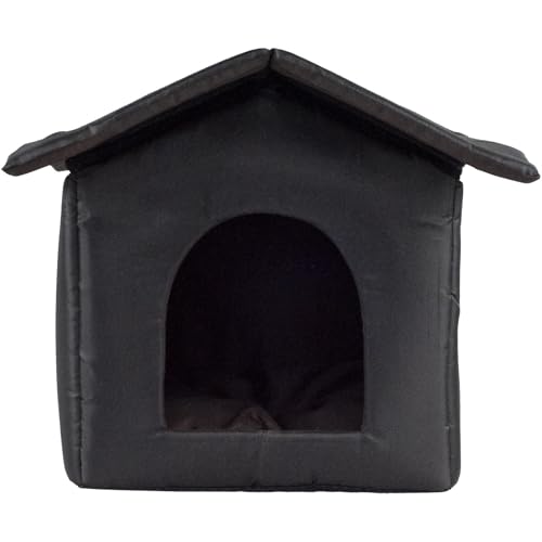 Sucritude wasserdichte Katzenhütte | Wetterfeste Katzenschutzhütte - rutschfeste Outdoor Gehege Zubehör Für Mehrere Katzen Balkon Winter Freigänger Terrasse Camping von Sucritude