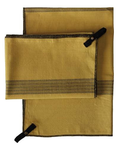 Sud Étoffe Geschirrtuch Kitchen Set 3 50 x 70 cm, Golden von Sud Étoffe