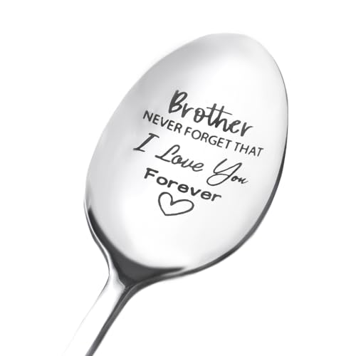 Brother-Ermutigungsgeschenke für Männer, Brüder, "I Love You Forever", Löffel, Geschenk für Männer, großer kleiner Bruder, Kumpel, Weihnachten, Abschlussgeschenk für den großen kleinen Bruder von Sudaporn