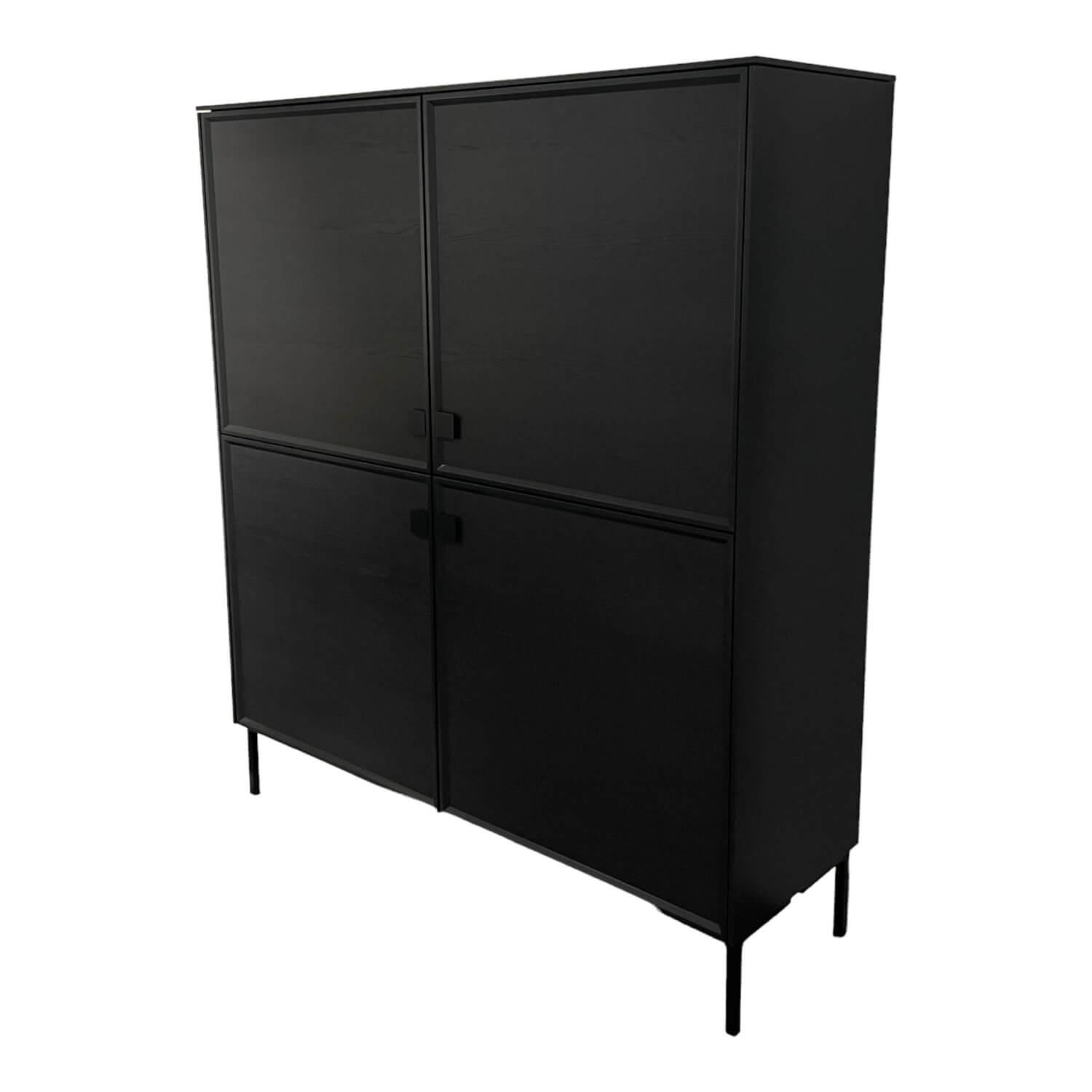 Highboard Artayo Lack Cosmos 436 Türfüllung Eiche Anthrazit 121 von Sudbrock