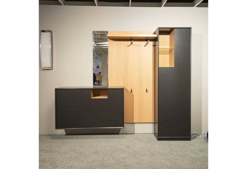 Sudbrock Anbauschrank Wohnwand Modo 19 Black Edition Kirschbaum von Sudbrock