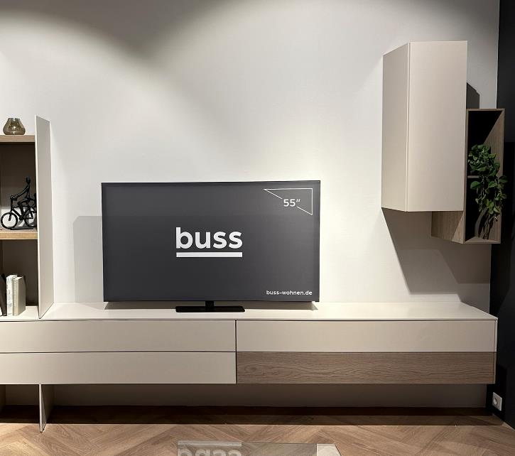 Sudbrock Wohnkombination CUBO ca. B281 H190 T35 cm in Farbe Glattlack kaschmir von Sudbrock