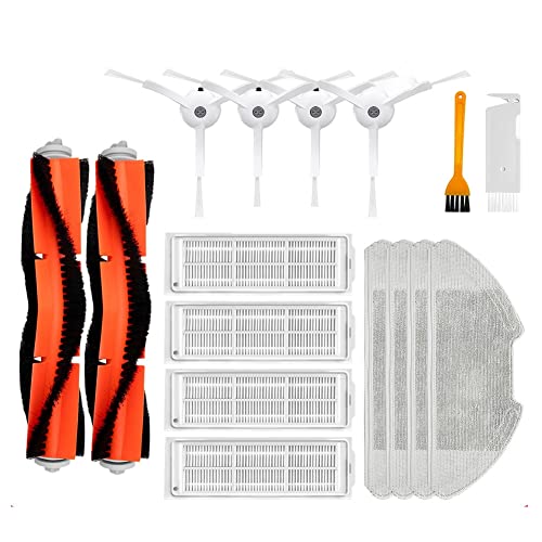 Sudemota FüR Mi Robot Vacuum-Mop 2 Lite/Pro/MJSTL / MJST1SHW Robot Vacuum Ersatzteile HauptseitenbüRste Hepa-Filter von Sudemota