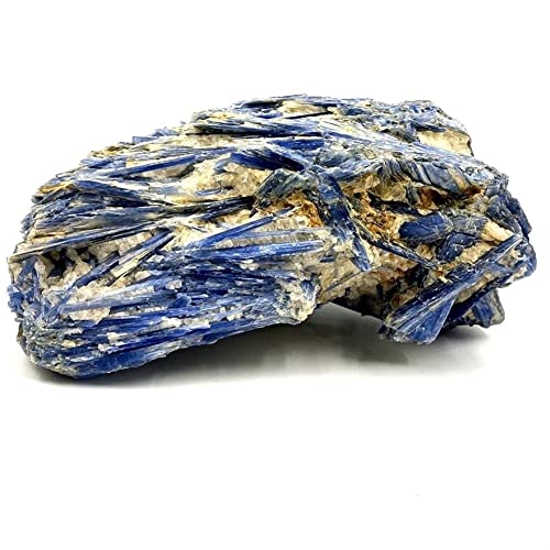 Sudemota Natürlicher Kristall rau Meditationsgeschenk Naturkristall Kyanit Rohstein for Heimtextilien (Color : Blue, Size : 150g-200g) von Sudemota
