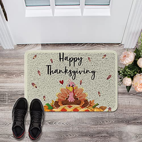 Teppich Happy Thanksgiving Haustür Willkommensmatte 45,7 x 76,2 cm, lustiger Truthahn, Herbst, rutschfester Teppich, niedriges Profil, Bodenmatte for Innen- und Außenbereiche, stark frequentierte Bere Teppich Happy Thanksgiving Haustür Willkommensmatte 45,7 x 76,2 cm, lustiger Truthahn, Herbst, rutschfester Teppich, niedriges Profil, Bodenmatte for Innen- und Außenbereiche, stark frequentierte Bere von Sudemota