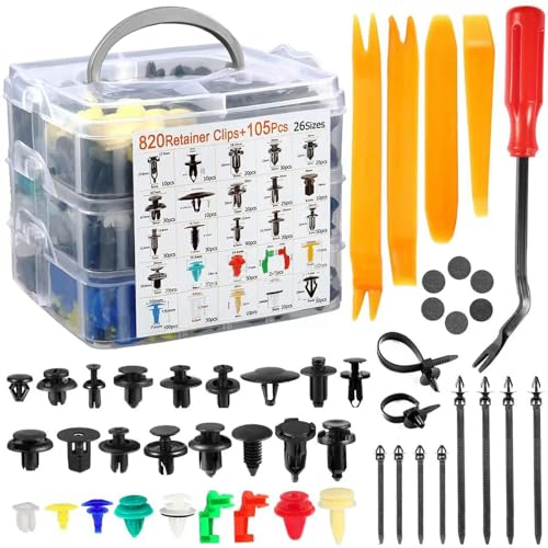 Sudnsadaks 925 Pcs Befestigungsclips Auto, Plastikklips Satz, Universal Türverkleidung Klammern, Auto Befestigung Clips, Stoßstangen Zierleisten Plastikklips Set, Befestigungssatz, Kunststoff Clips Sudnsadaks 925 Pcs Befestigungsclips Auto, Plastikklips Satz, Universal Türverkleidung Klammern, Auto Befestigung Clips, Stoßstangen Zierleisten Plastikklips Set, Befestigungssatz, Kunststoff Clips von Sudnsadaks