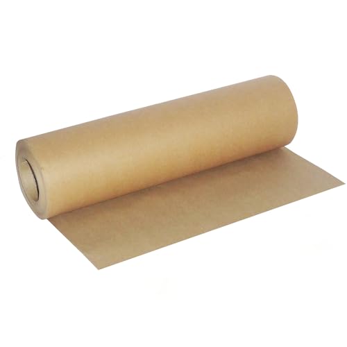 Sudnsadaks Kraftpapier, 40cm x 20m Packpapier, Braun Paketpapier Geschenkpapier Natürliches Recyclingpapier für Kunsthandwerk Geschenkverpackung Verpackung Post Versand Packgut Paket von Sudnsadaks