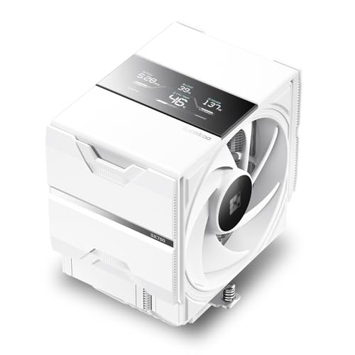 Sudokoo SK700V Weiß CPU Kühler AM5 : PC Lüfter 120mm mit Display Digital &7 Heatpipes für AM5 Exklusiv - CPU Cooler mit 120mm Lüfter & Single Tower - Luftkühler van Volle RAM-Freiheit,5 Jahre Garantie Sudokoo SK700V Weiß CPU Kühler AM5 : PC Lüfter 120mm mit Display Digital &7 Heatpipes für AM5 Exklusiv - CPU Cooler mit 120mm Lüfter & Single Tower - Luftkühler van Volle RAM-Freiheit,5 Jahre Garantie von Sudokoo