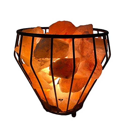 SudoreWell® Feuerkorb Feuerschale Iron Basket 04 mit Sole Salzbrocken - Das Original direkt aus der Salt Range Pakistan von SudoreWell