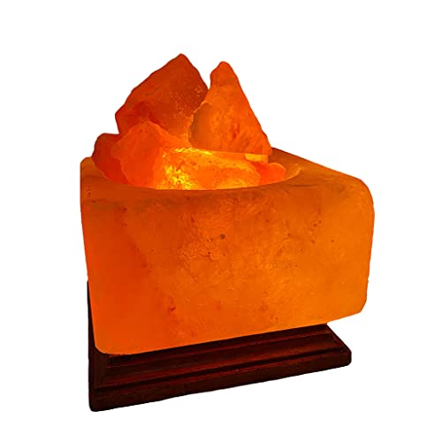 SudoreWell® Salzschale Chunks Feuerschale mit Salzbrocken Chunks Ø 15 cm aus der Salt Range Pakistan von SudoreWell