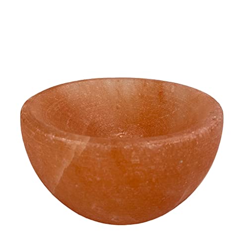 SudoreWell® Salzschale Salat Bowl aus rosa Steinsalz hergestellt in der Salt Range Pakistan von SudoreWell
