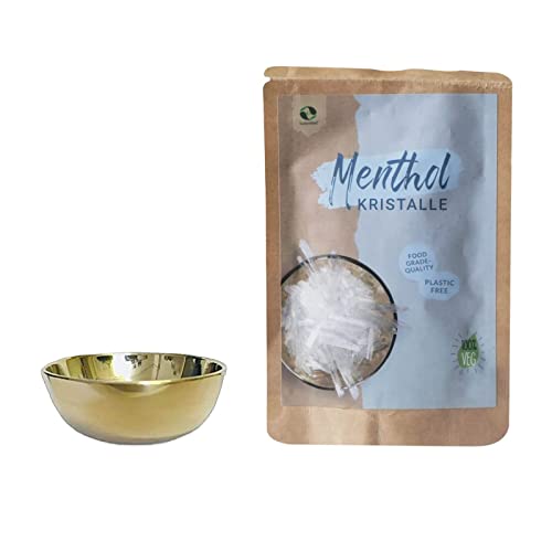 SudoreWell® Sauna Verdampferschale klein Ø 5cm / 2cm hoch plus 50g SudoreWell Menthol Kristalle von SudoreWell