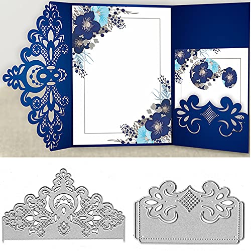 Metall-Stanzschablonen für Hochzeit, Gruß, Rahmen, Bordüre, Schablonen für Bastelarbeiten, Scrapbooking, Fotoalbum, dekorative Prägung, Papier, Kartenherstellung, 2 Stück Metall-Stanzschablonen für Hochzeit, Gruß, Rahmen, Bordüre, Schablonen für Bastelarbeiten, Scrapbooking, Fotoalbum, dekorative Prägung, Papier, Kartenherstellung, 2 Stück von Suds&WH