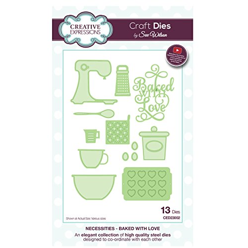 Sue Wilson CED23002 Necessities Collection Baked with Love Stanzform, Edelstahl Sue Wilson CED23002 Necessities Collection Baked with Love Stanzform, Edelstahl von Sue Wilson