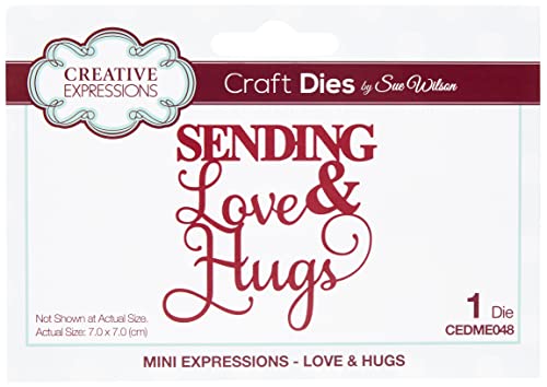 Sue Wilson Mini Expressions Collection DieLove & Hugs, Metall, 7 x 7 cm Sue Wilson Mini Expressions Collection DieLove & Hugs, Metall, 7 x 7 cm von Sue Wilson
