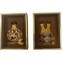 70Er Jahre Vintage Mid Century Modern Vase Mit Hühnchenmotiv von SueLovesVintageShop