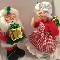 Annalee Weihnachtsmann & Mrs. Claus Puppenfiguren Austausch Von Geschenken Original Box 1996 Vintage Annalee Weihnachtsmann & Mrs. Claus Puppenfiguren Austausch Von Geschenken Original Box 1996 Vintage von SueLovesVintageShop