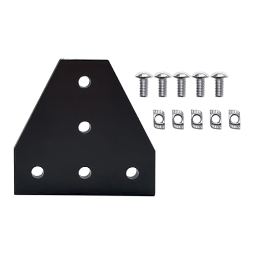 5 Löcher 90 Grad Gelenkplattenplatte Für 3030 4040 Aluminium Eckwinkel Klammern Verbindungsstreifen Montageschrauben Inklusive Hardware Baumaterial Maschine Teil von SueaLe