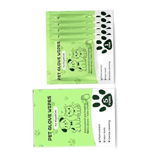 5 Paar Single Verwendet Haustierpflegehandschuhe Hypoallergenik Design Reinigung Badewischtücher Seithöfe Für Hundekatzen Reisen Tragbare Haustierreinigung Handschuhe Mit Sicheren Zutaten 5 Paar Single Verwendet Haustierpflegehandschuhe Hypoallergenik Design Reinigung Badewischtücher Seithöfe Für Hundekatzen Reisen Tragbare Haustierreinigung Handschuhe Mit Sicheren Zutaten von SueaLe
